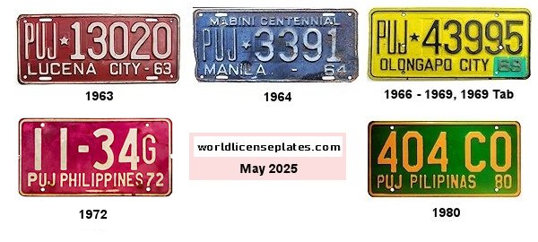 Public Utility Jeepney License Plates