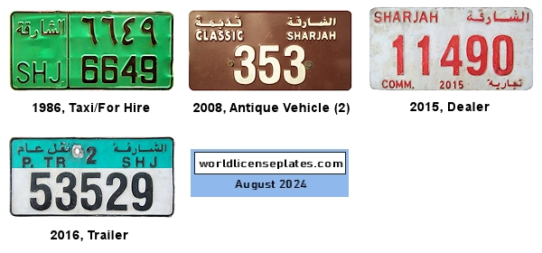 Non-Passenger and Other License Plates
