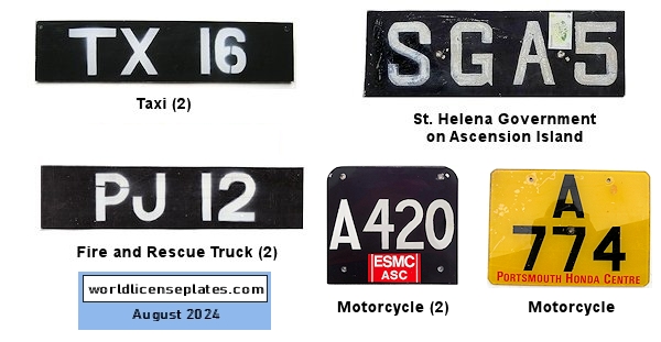 Ascension Island License Plates