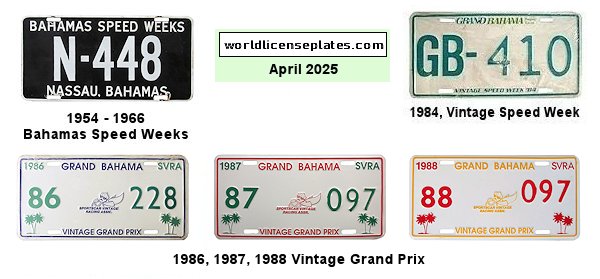 Bahamas Events License Plate