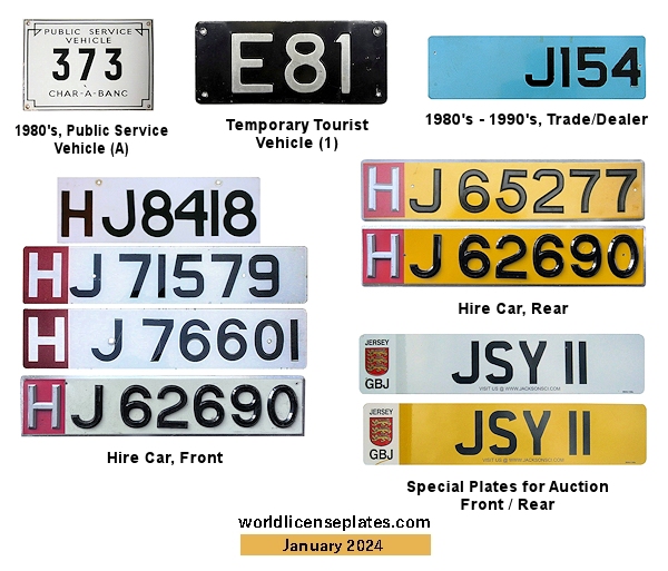 License Plates of Jersey
