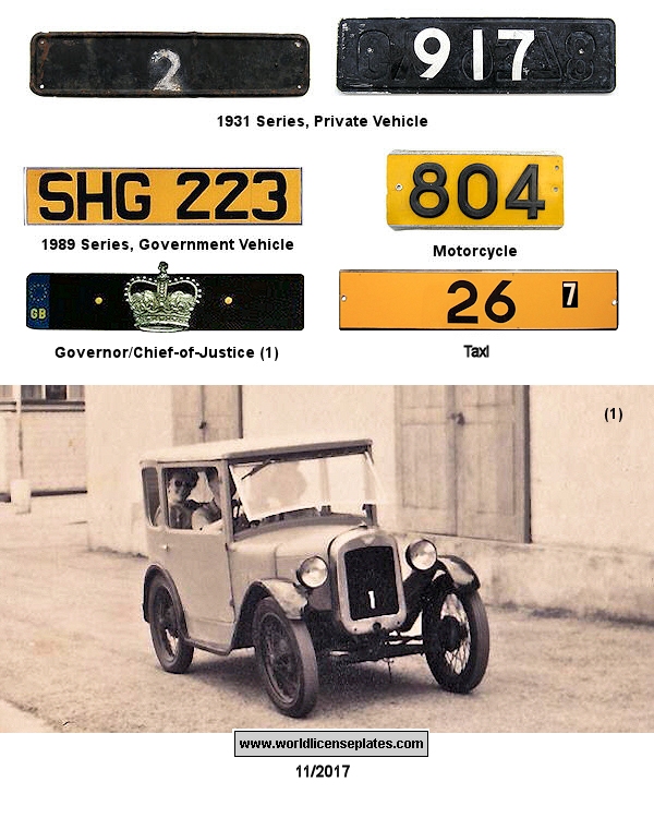 St.Helena License Plates