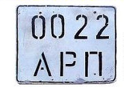 Russian Mining Community in Svalbard License Plates