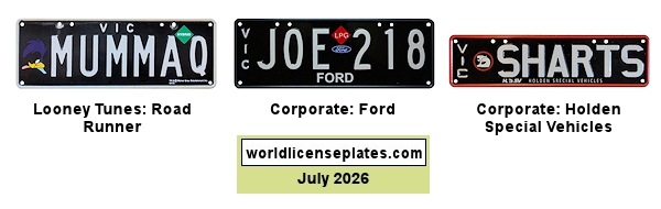 Miscellaneous and Corporate License Plates