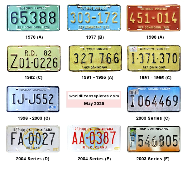 Bus License Plates
