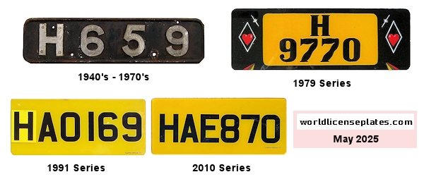 Hire, Taxi or Bus License Plates