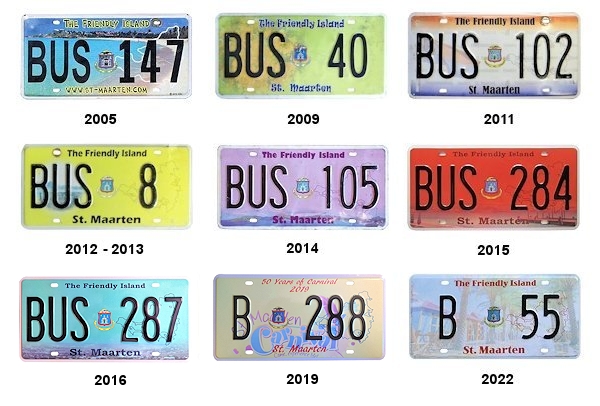 Bus License Plates
