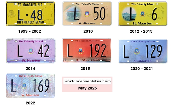 Netherlands Antilles Government License Plates