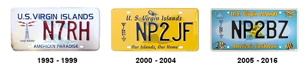 USVI Amateur Radio Plates