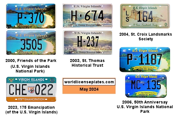 USVI Heritage License Plates