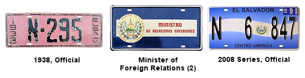 Government and Official License Plates