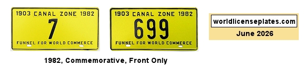 Commemorative License Plates