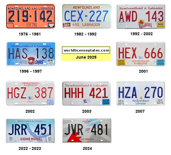 Newfoundland License Plates