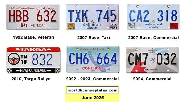 Newfoundland License Plates
