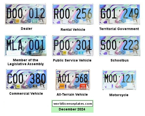 Other Nunavut License Plates