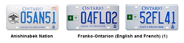 Heritage, Province License Plates