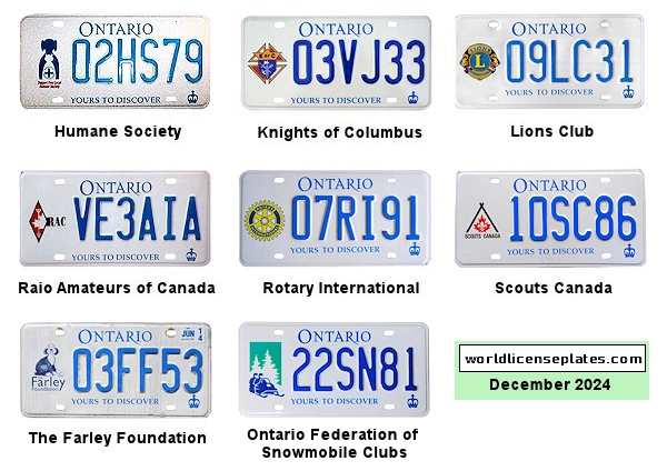 Organizations, Groups License Plates