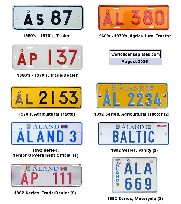 Aland License Plates