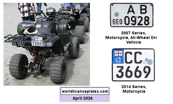 Motorcycle and AWD Vehicle License Plates