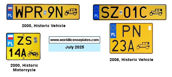Historic Vehicle License Plates