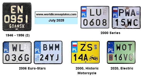 Motorcycle, Moped, Agricultural License Plates