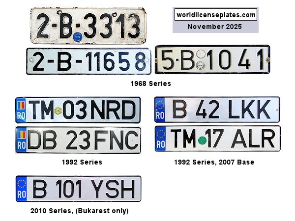 Romanian License Plates