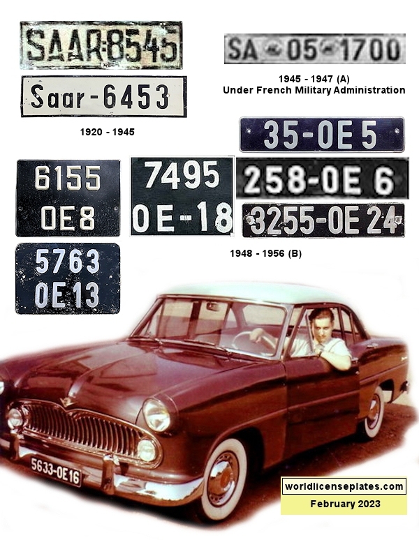 Saarland License Plates