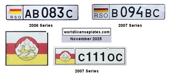 South Ossetia General License Plates