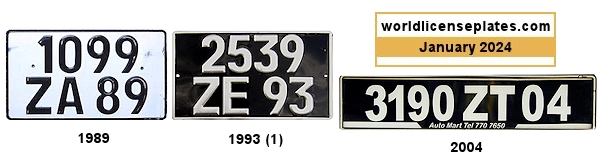 Imported Vehicle License Plates