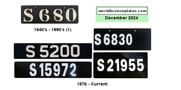 Various Vehicle Class License Plates