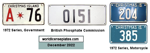 Christmas Islands License Plates