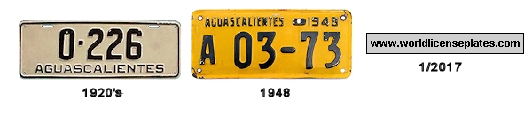 Aguascalientes License Plate History 1