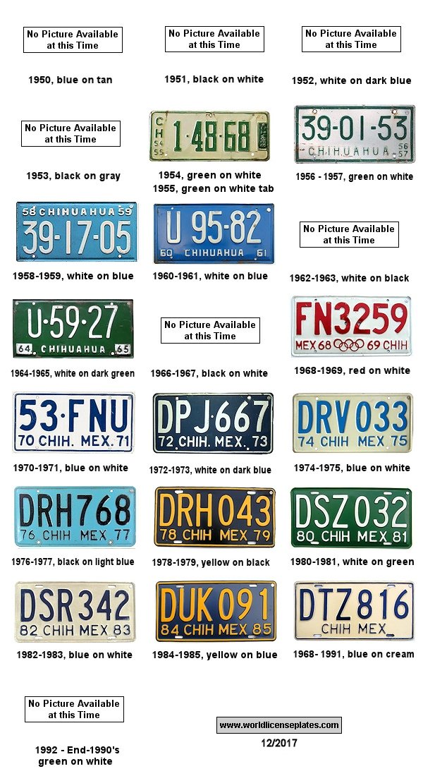 Chihuahua Plate Hisotry 2