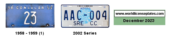 Consular Corps License Plates