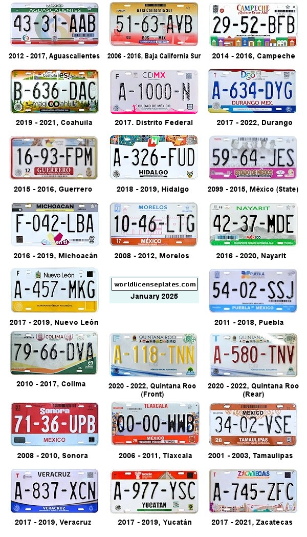 Taxi License Plates
