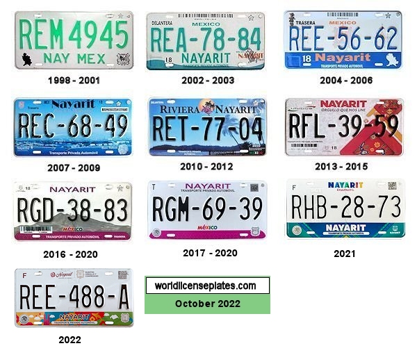 Nayarit License Plates