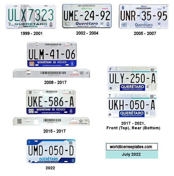 Queretaro License Plates