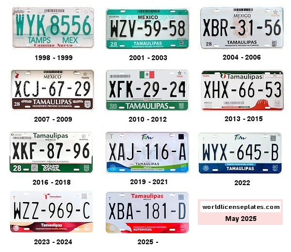 Tamaulipas License Plates