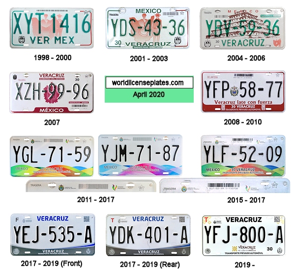 Veracruz License Plates