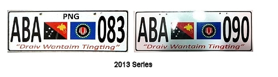 Papua New Guinea License Plates