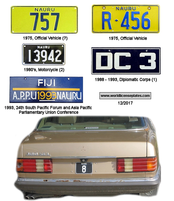 Nauru License Plates