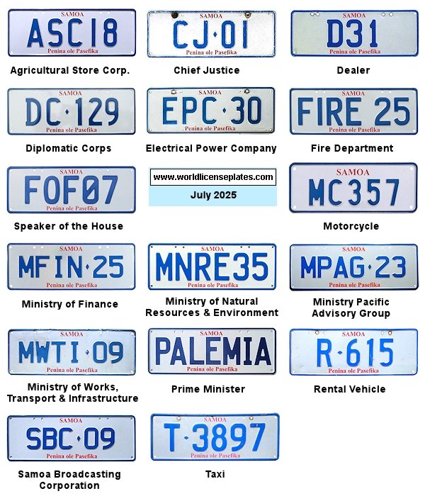 Non-Passenger/Other License Plates