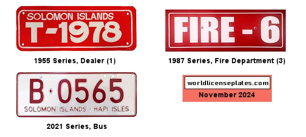 Solomon Islands License Plates