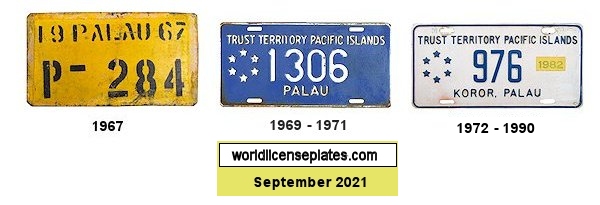 General TTPI Palau License Plates