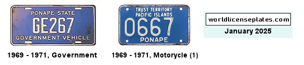 Other TTPI Ponape License Plates