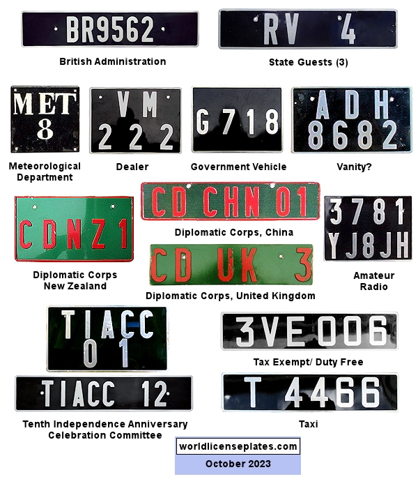 Other Vanuatu License Plates