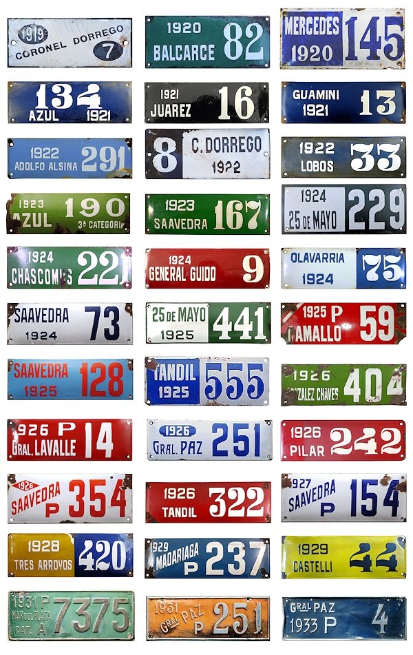 License Plates of Buenos Aires Province
