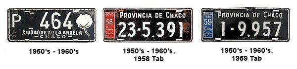 Chaco License Plates