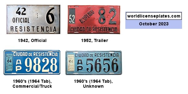 Chaco License Plates