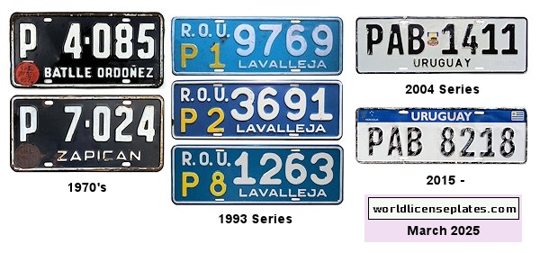 Lavalleja License Plates